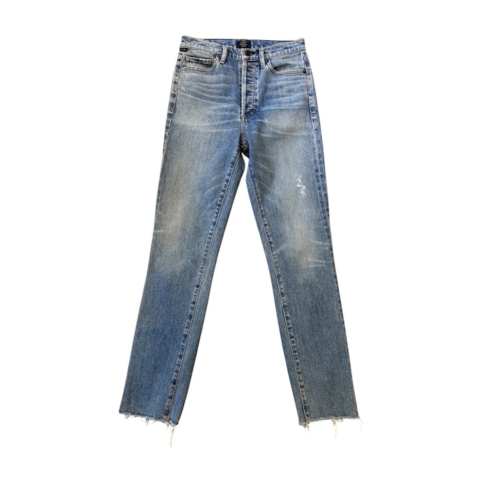 Citizens of Humanity Channel Wash High Rise Straight Leg Jeans Blue‎ 61819-5